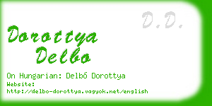 dorottya delbo business card